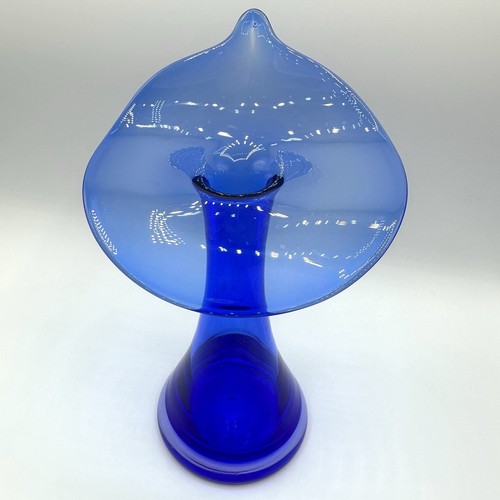 Vase glas eisch blau ätzmarke - eisch,