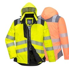 Warnschutzjacke Winter Hi-Vis wasserdicht −40°C Arbeitsjacke Portwest T400 PW3
