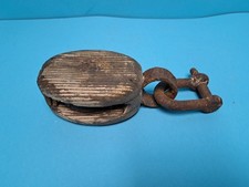 ANTIKER SCHIFFSBLOCK UMLENKROLLE