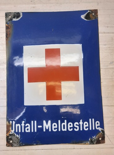 Ddr blechschild emaille - ddr, schild