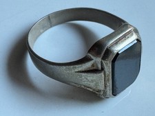 Art deco ring mit onyx - deco,
