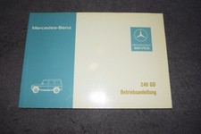 Betriebsanleitung Bedienungsanleitung Mercedes G-Klasse W 460 240 GD unbenutzt