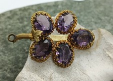 Antike Blumenbrosche aus dem viktorianischen Zeitalter um 1900