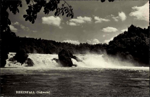 Wasserfall motiv postkarte - wasserfall, motiv-postkarte