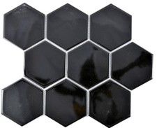 Mosaikfliese Keramik Hexagon