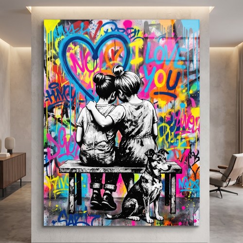 Banksy kinder liebe wandkunst - liebe,
