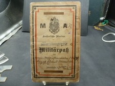 RAR: Militär-Pass Kaiserliche Marine