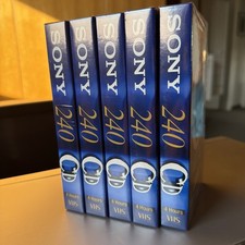 5x VHS Kassette SONY 240 CD