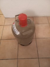 Gasflasche 11 kg, Leer, Gebraucht, Grau.
