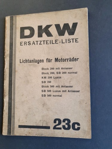 Dkw ersatzteile liste - ersatzteile-, c