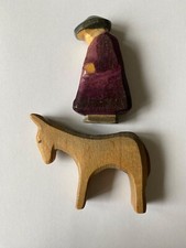 DECOR,mini, passend zu Ostheimer,Hirte, Esel, Holzspielzeug, Weihnachten,Rarität