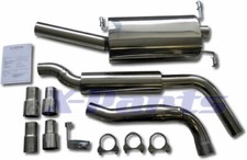 Edelstahl Auspuff Anlage VW Golf 1 Cabrio Scirocco 90mm mit Gutachten Neu