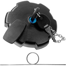 Tankdeckel schwarz mit kette - mit,