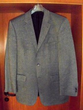 Sakko Herren Gr. 52 / L Christian Berg meliert 100 % Schurwolle wenig getragen