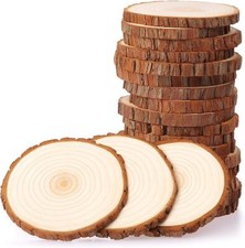 15 Stück Rund Holzscheiben