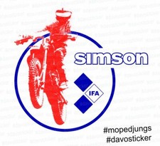 Sticker Simson GS Moto Cross BMX IFA DDR Motorrad Moped Aufkleber