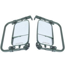 HUMVEE Hummer m998 Complete Mirror Set Pair with brackets New Green
