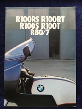 BMW Motorrad Prospekt 1979 R 100 RS R 100 RT R 100 S R 100 T R 80/7