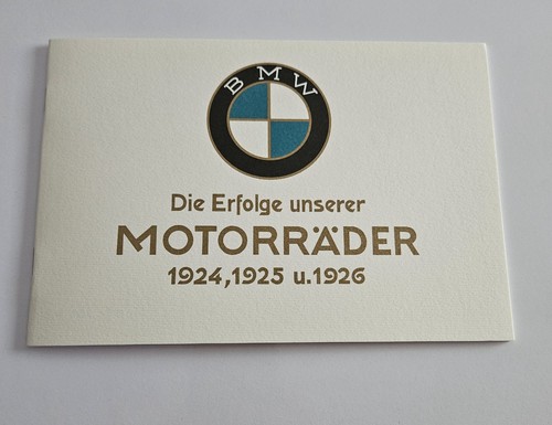 Bmw motorräder 1924 - 1925, 1926