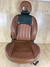 Peugeot 206 CC Sitze Vorne  Rechts  Leder Braun Roland Garros BJ 03