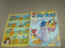 FIX UND FOXI COMIC HEFT 34.JAHRGANG BAND 4/1986 + STARSCHNITT-POSTER