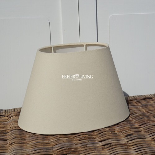Lampenschirm creme oval - creme,