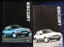 Ford Escort Cabrio, XR3i, Turnier, Ghia, CL, RS Turbo Prospekt 6.1986 + Beilage