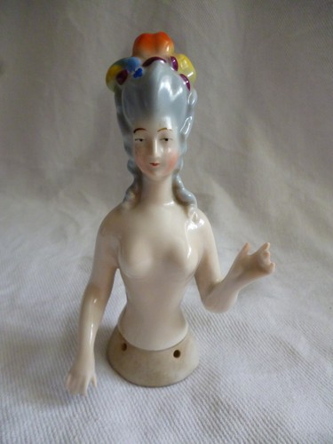 Antike teepuppe half - half, doll