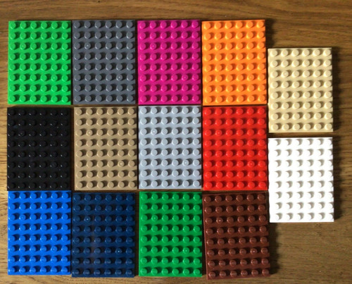 Lego platte basic 6x8 - basic, 3036