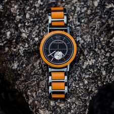 Herren Holz Armbanduhr Holzuhr Analoge Männeruhr Geschenk NEU