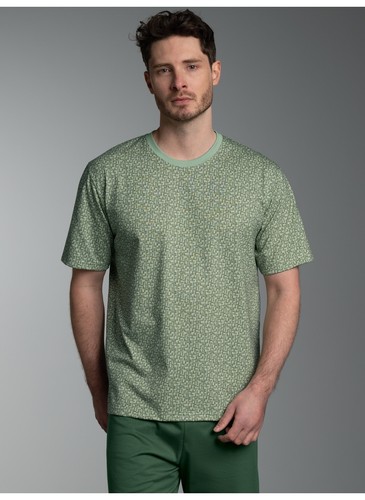 Trigema shirt mit allover - t,