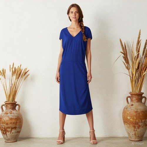 Minimal maxi kleid blau - minimal,