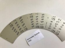 Fräsmaschine Deckel Skala Drehzahl Einstellung Maschine Werkzeugmaschine TOP Neu