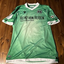 Hannover 96 Trikot Macron Gr. M matchworn #35 Muslija Corona warn App Patch 