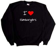 I Love Heart Hamburgers Sweatshirt