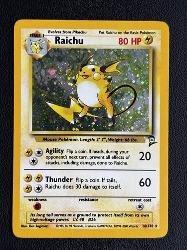 Pokémon raichu 130 - pokémon, base