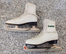 Eiskunstlaufschlittschuhe FREETIME Grösse 40 Leder Canada Schlittschuhe Damen D2