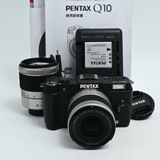 PENTAX Q10 12.4MP Digitalkamera 02 & 06 Objektiv Set [Near Mint]