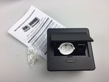 Steckdose Einbausteckdose + Internet Tischsteckdose Boden Fußboden Steckdose 230