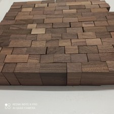 110 Stück Bastelholz amerikanischer Nussbaum Holz Walnuss Abschnitte Kantel 