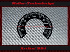 Tacho Aufkleber für Harley