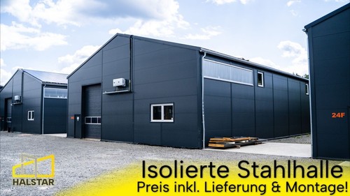 Isolierte stahlhalle 15x15x5m - isolierte,