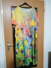 Damen Sommer Kleid mit Taschen