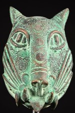 Bronze alte benin leopard - bronze:,