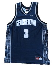 Nike Allen Iverson Georgetown Hoyas 90s Vintage Jersey Trikot NCAA #3 blau XL
