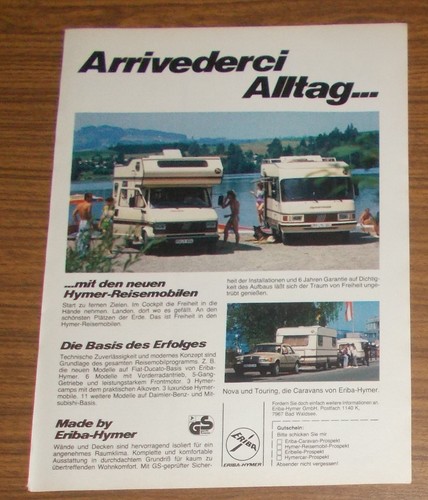 Seltene werbung eriba fiat - werbung,