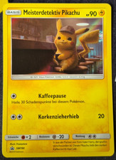 Meisterdetektiv Pikachu SM190, Black Star Promo HOLO, Deutsch, NM, Original