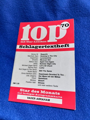 Top schlagertextheft - top,
