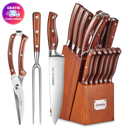 Perlla messerblock set 16 - set,