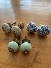 6 Möbelknöpfe - Möbelknauf für Schubladen - Vintage Shabby